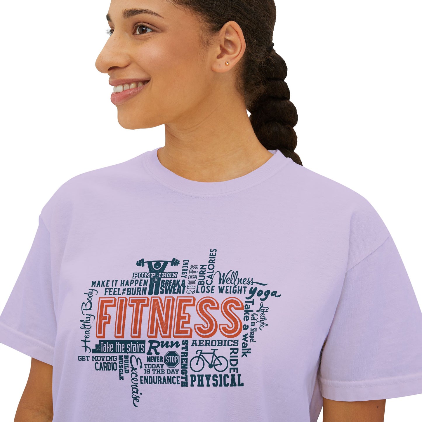Boxy Tee - Fitness Crop Top for Women