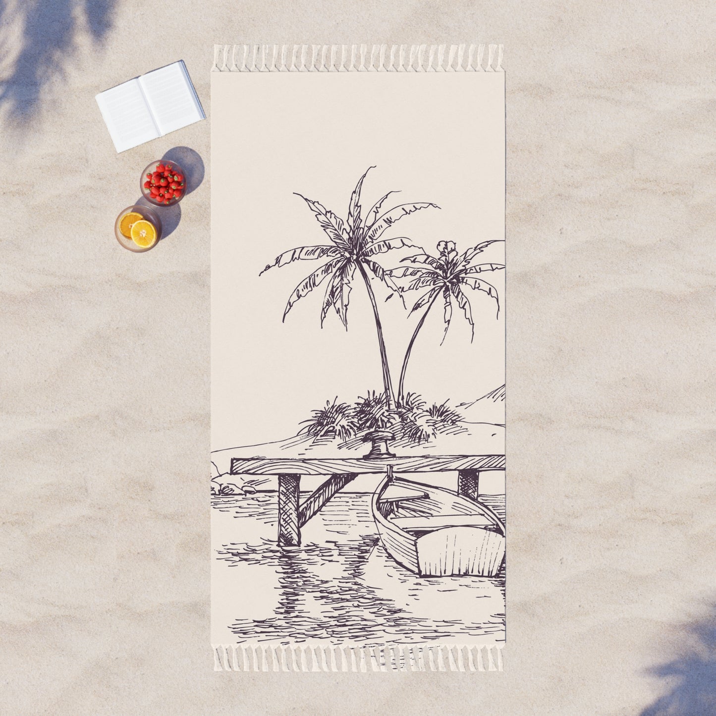 Boho Towel - Natural Island Coastal Design Series III