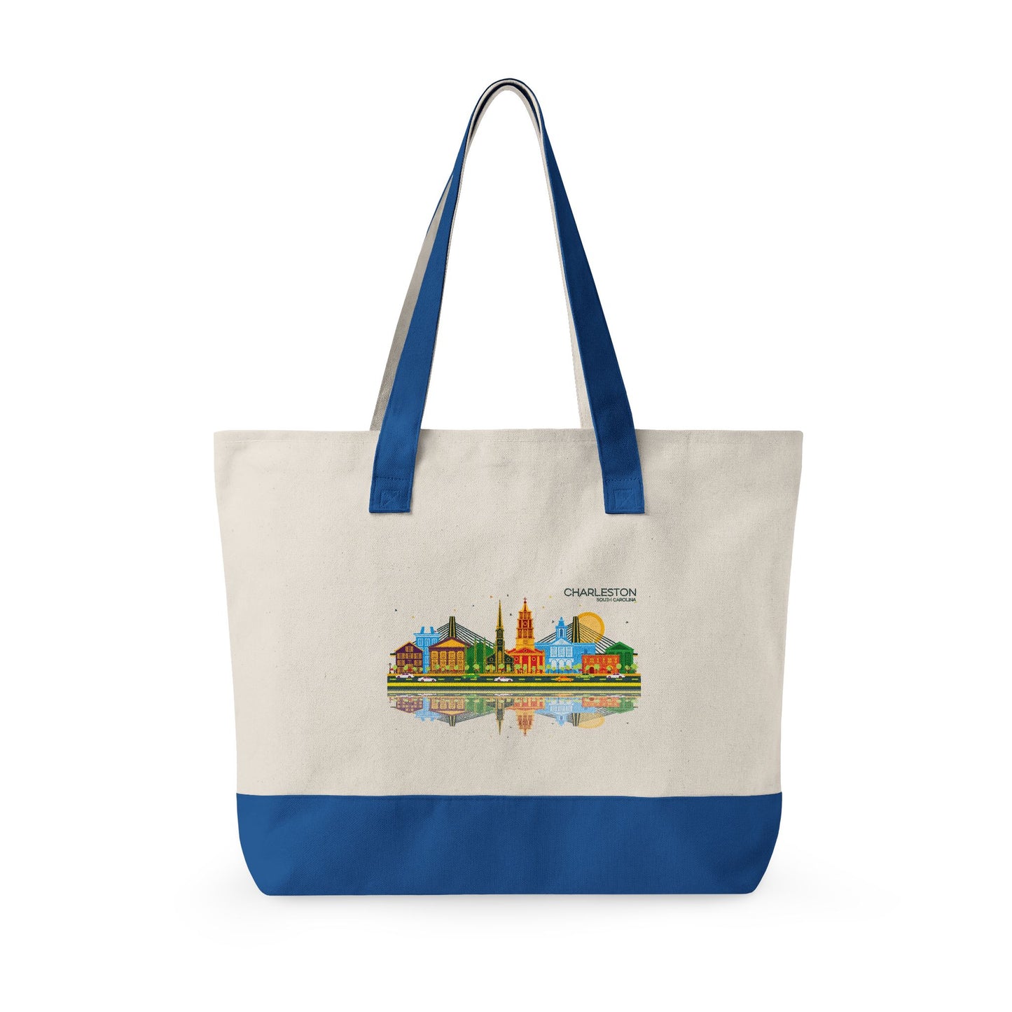 Charleston 1980s Zippered Canvas Tote — The Holliday Training Club Logo