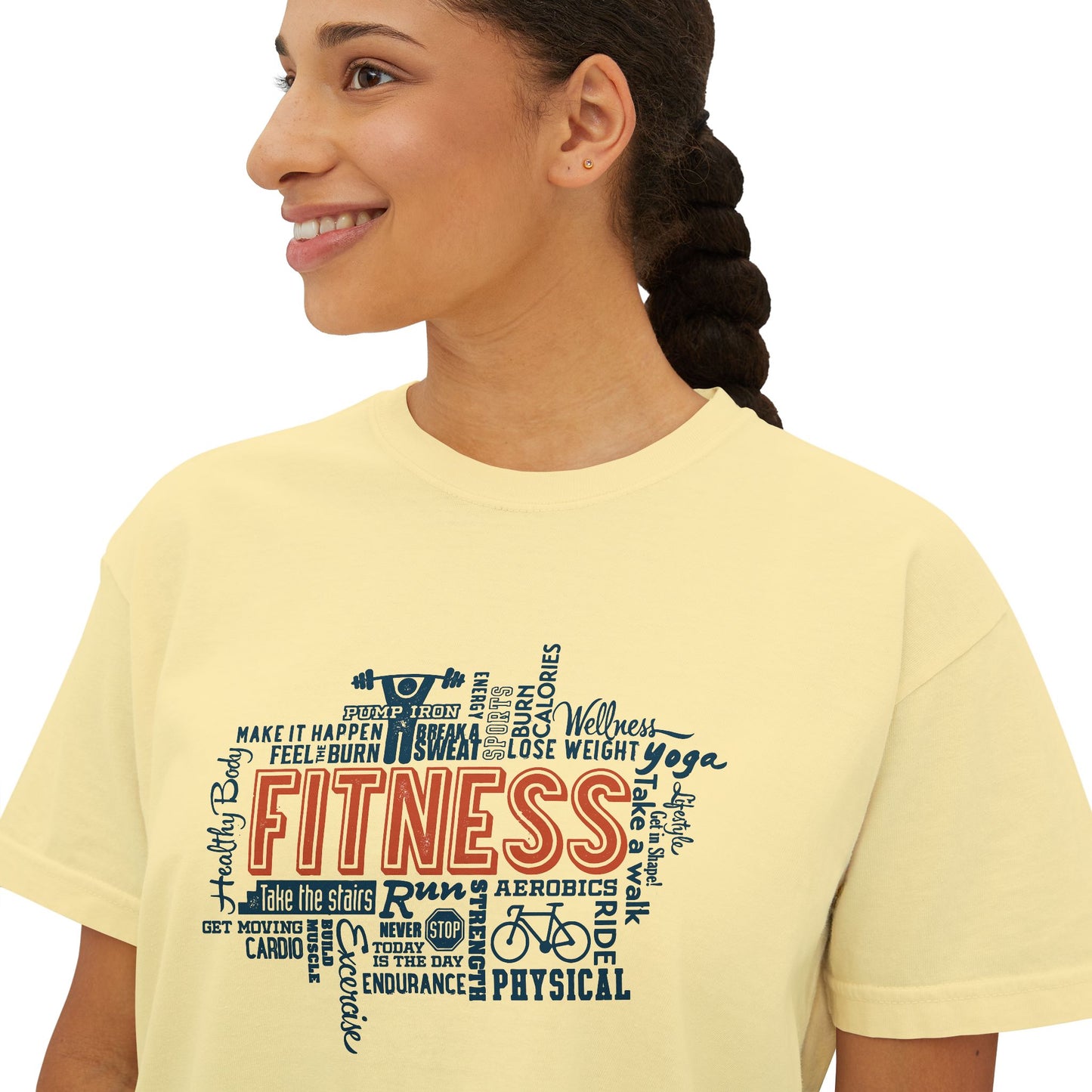 Boxy Tee - Fitness Crop Top for Women