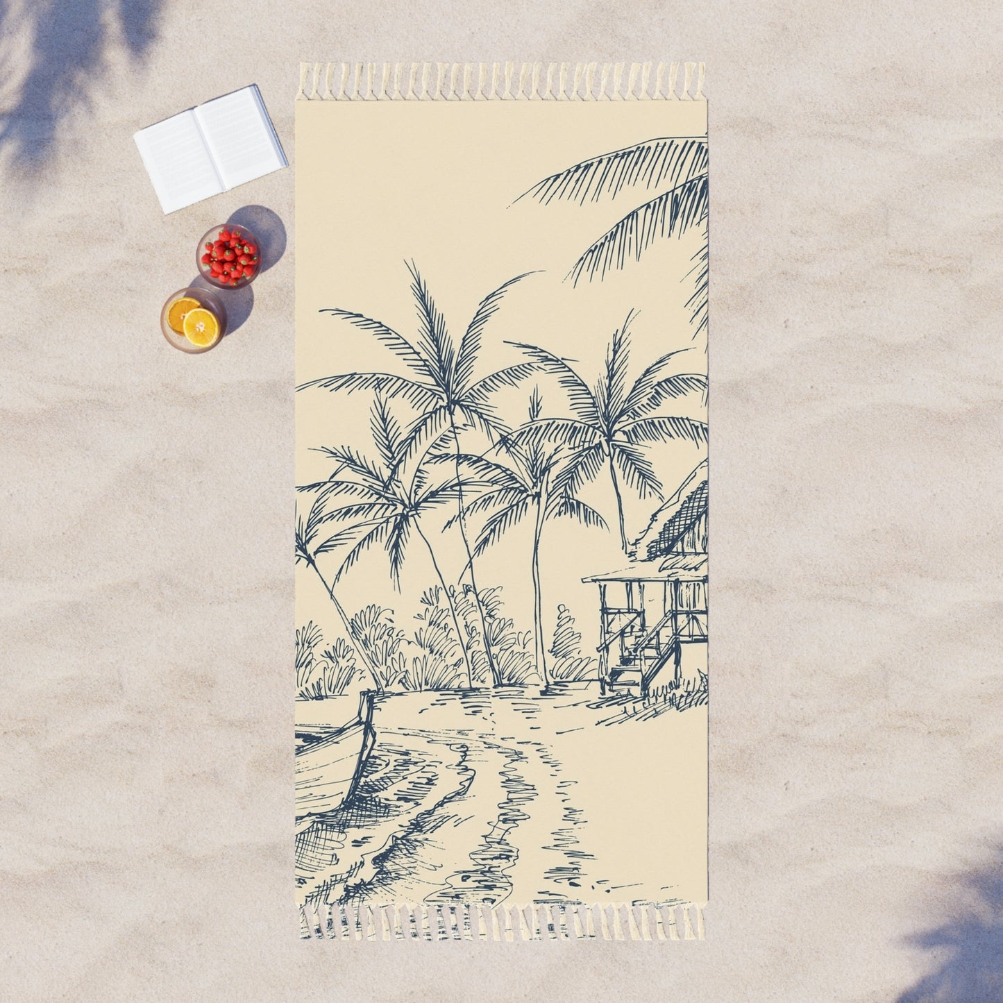 Boho Towel - Natural Island Coastal Design Series I