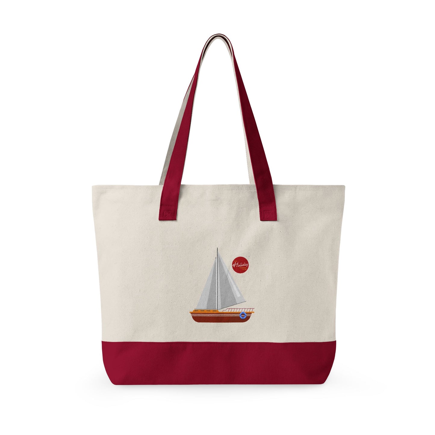Charleston Harbor Zippered Canvas Tote — Holliday Training Club
