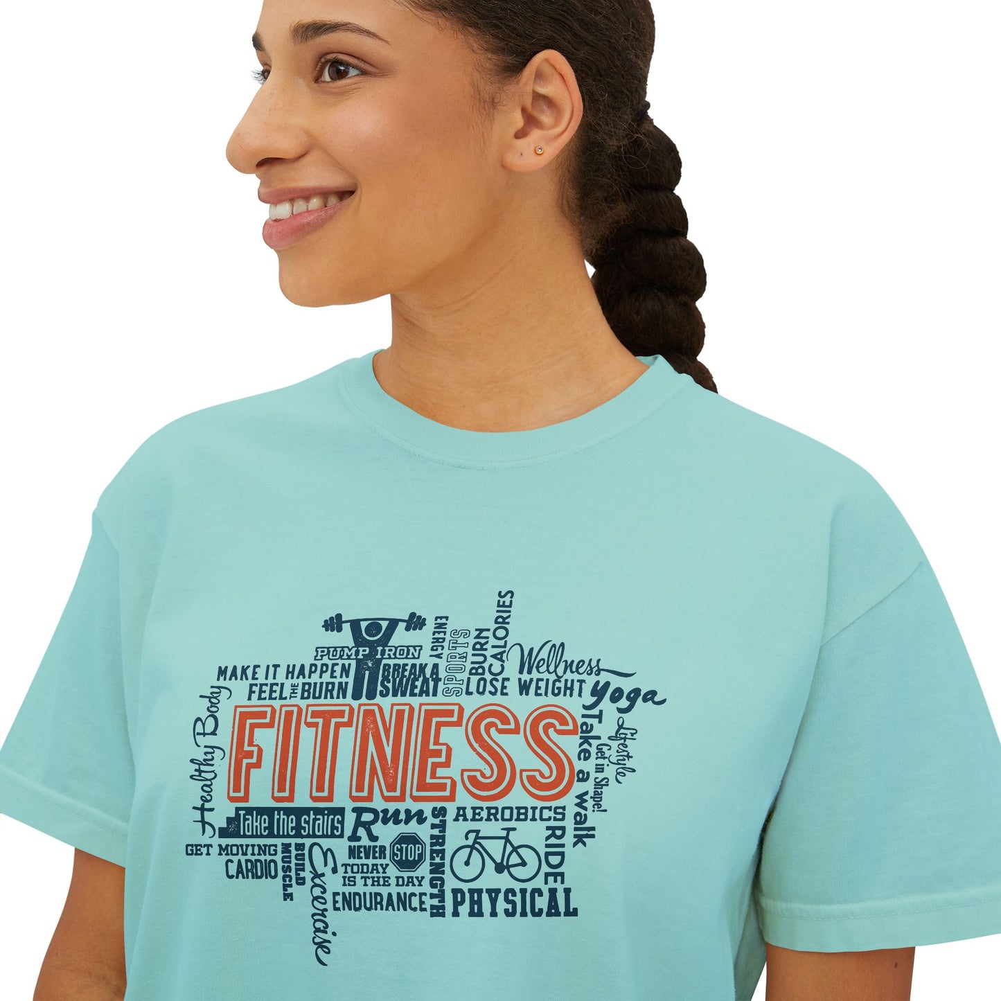 Boxy Tee - Fitness Crop Top for Women