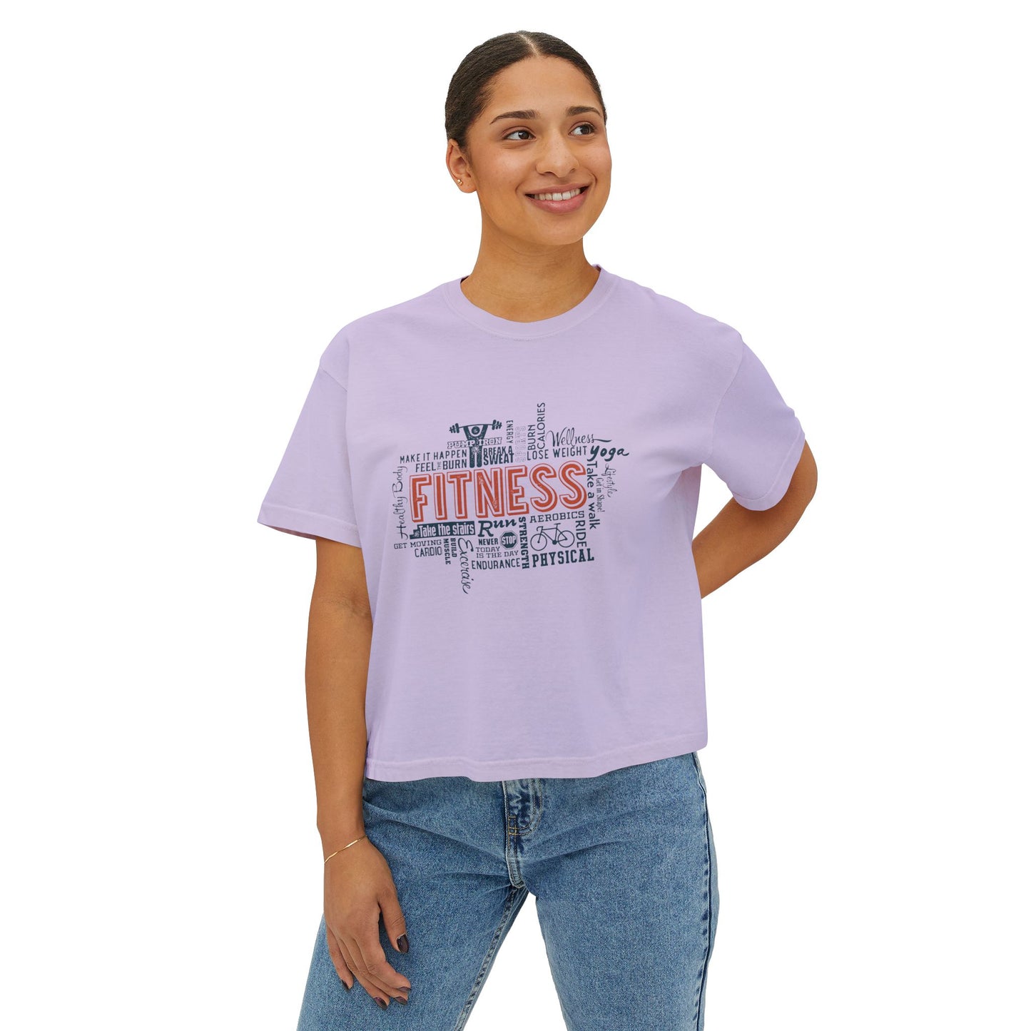 Boxy Tee - Fitness Crop Top for Women