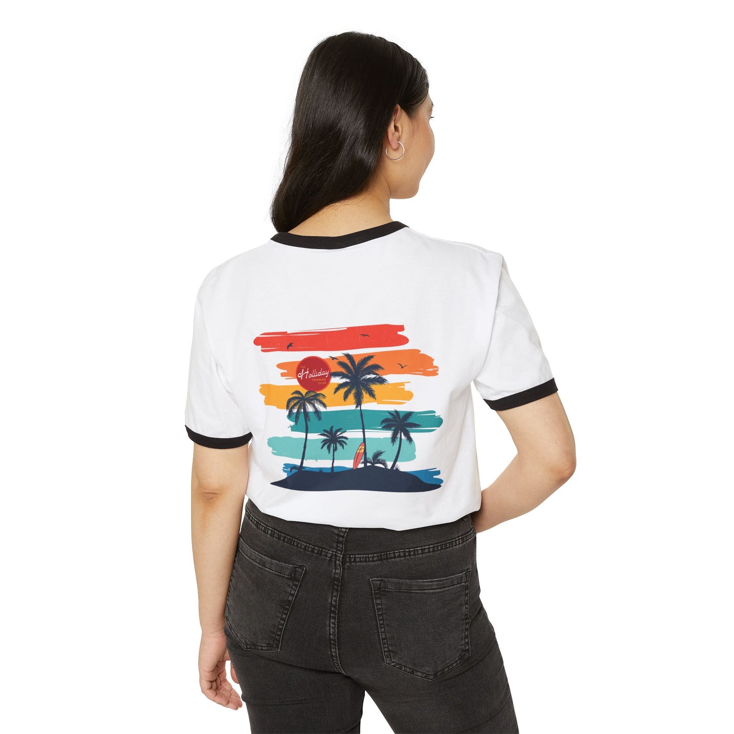 Holliday Island Vibes Athletic Ringer T-Shirt