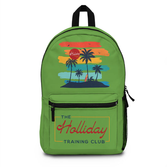 Island Vibe Green Backpack - The Holliday Training Club Design