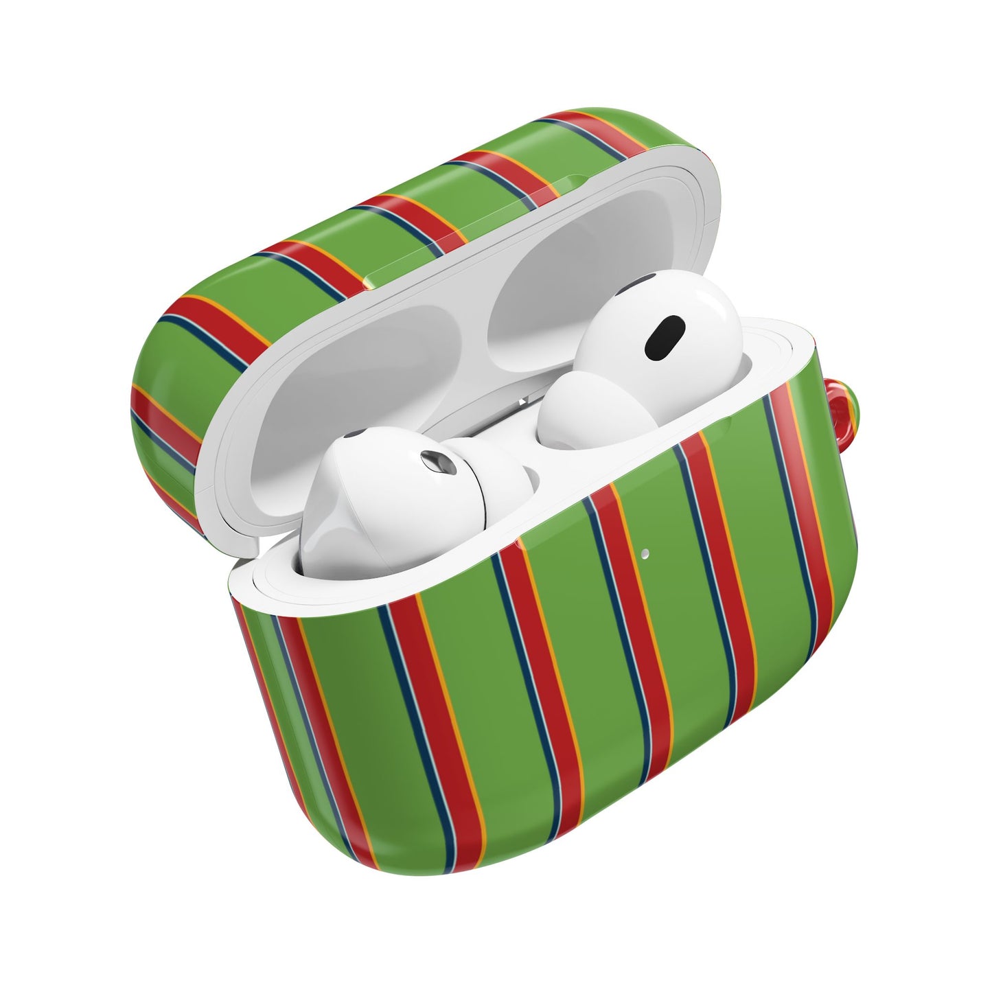 Holliday Striped AirPod Case - Green