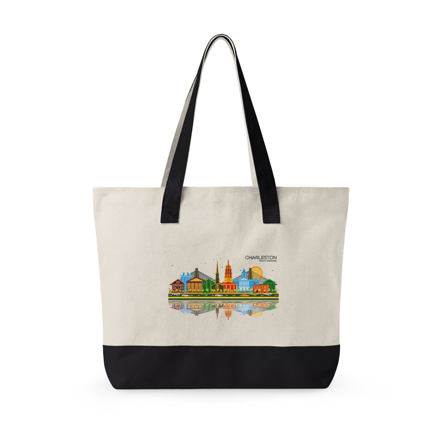 Charleston 1980s Zippered Canvas Tote — The Holliday Training Club Logo