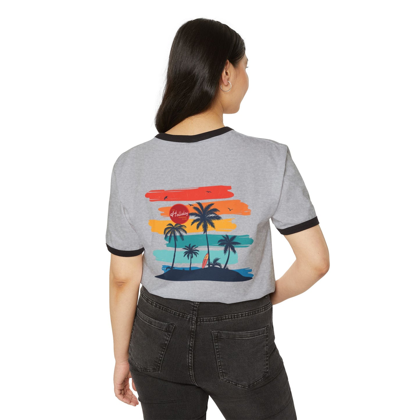 Holliday Island Vibes Athletic Ringer T-Shirt