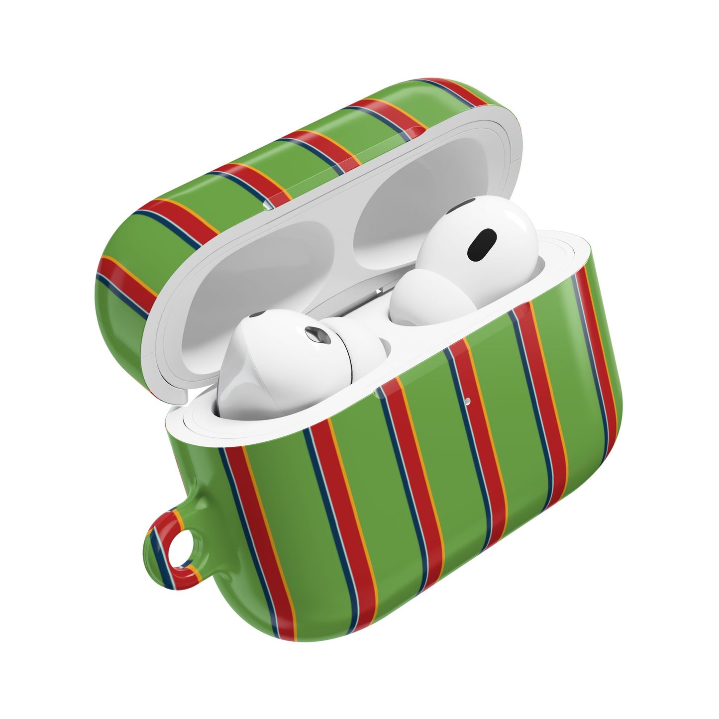 Holliday Striped AirPod Case - Green