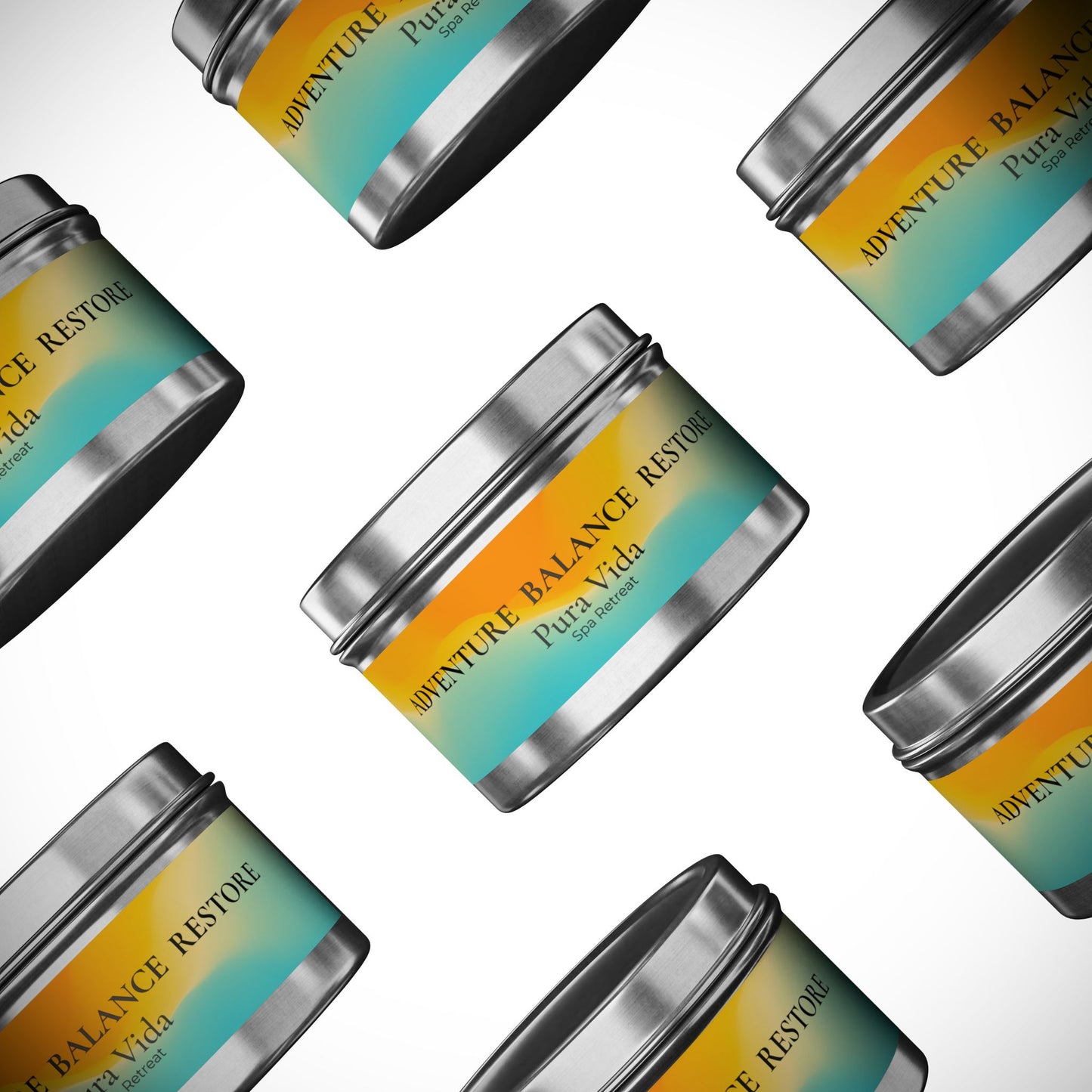 Adventure Balance Restore Travel Candle — Pura Vida: Spa Retreat Scent, 4oz