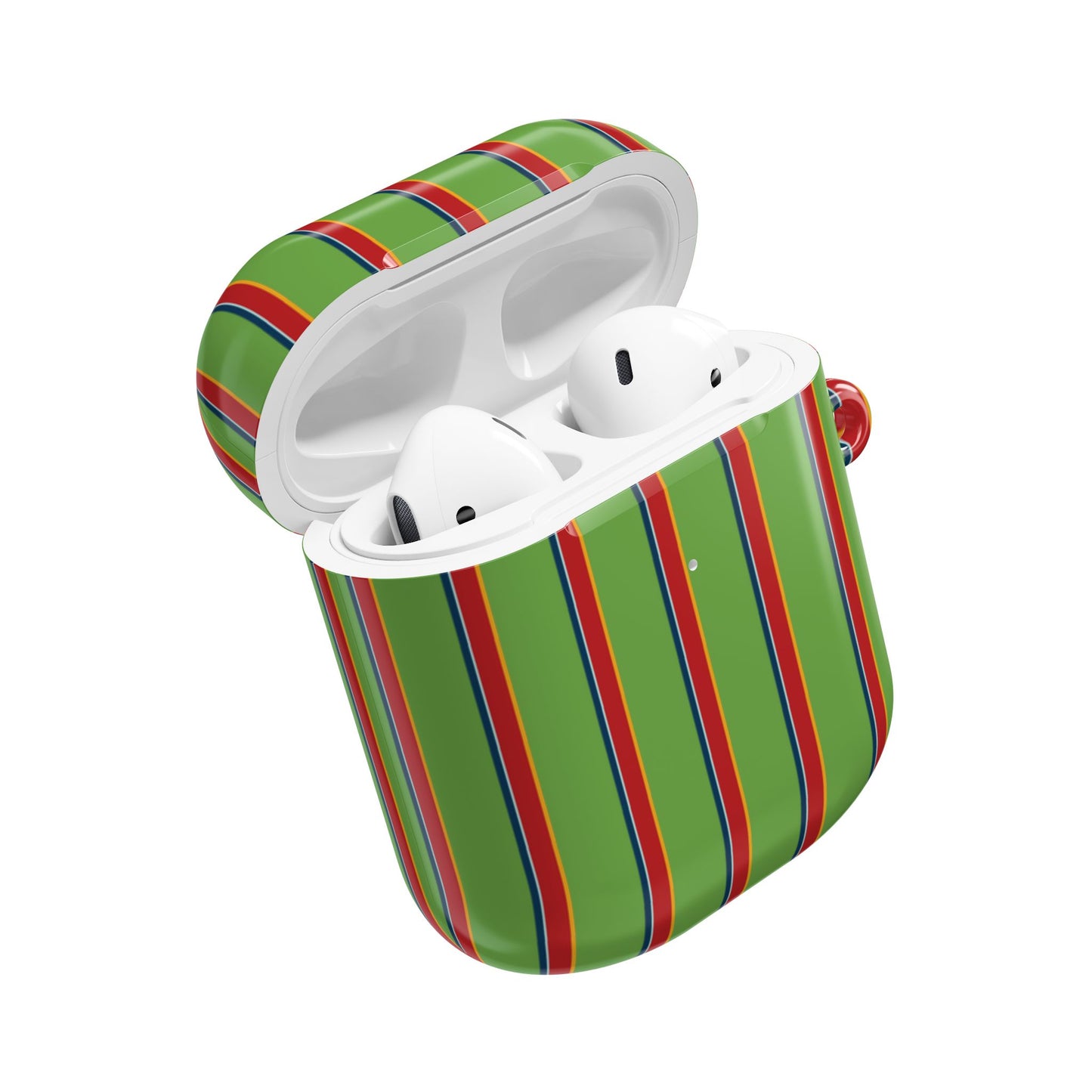 Holliday Striped AirPod Case - Green