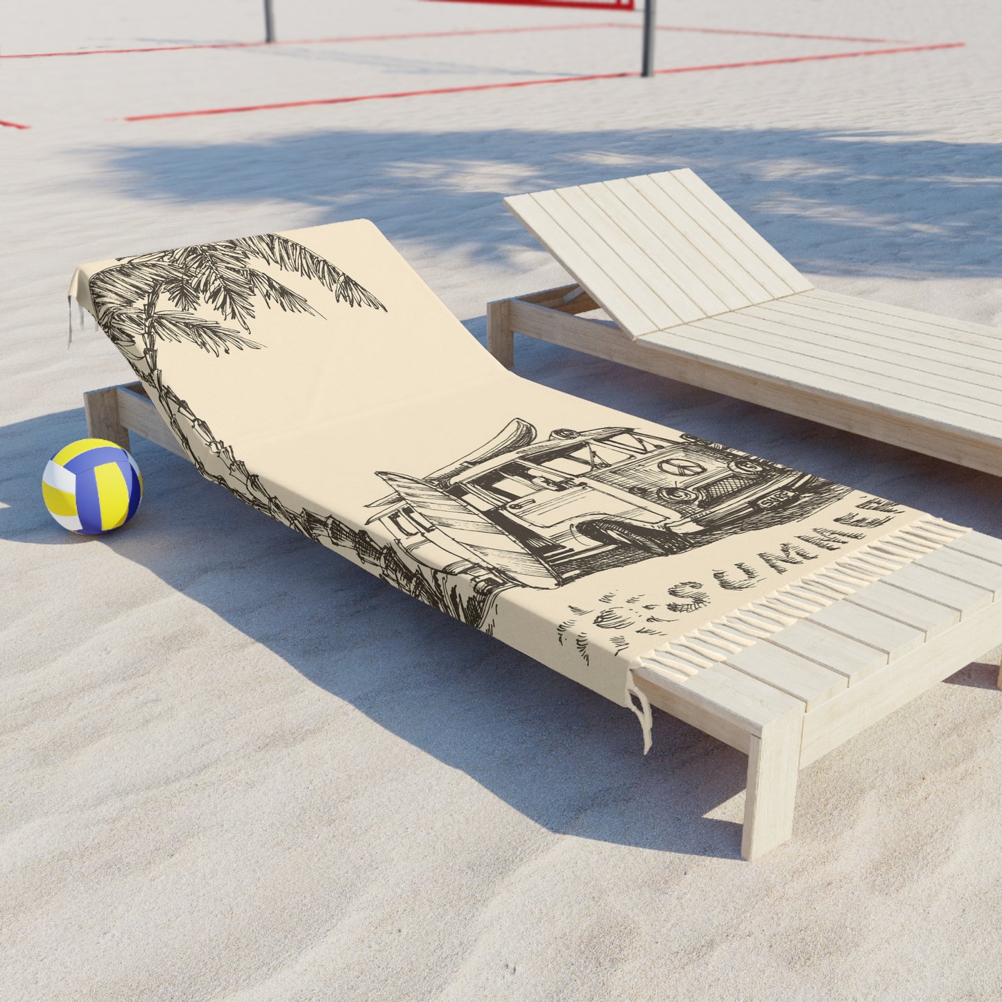 Surf Boho Towel -  Natural Island Coastal Design Series