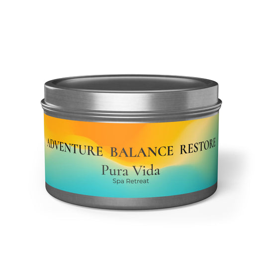 Adventure Balance Restore Travel Candle — Pura Vida: Spa Retreat Scent, 4oz