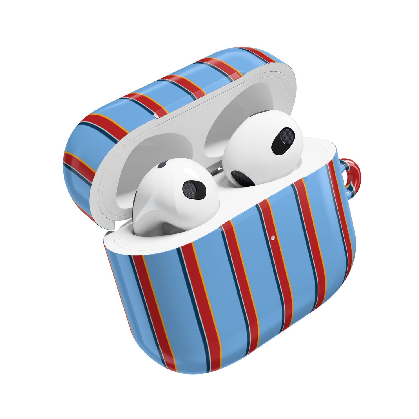 Holliday Striped AirPod Case - Blue