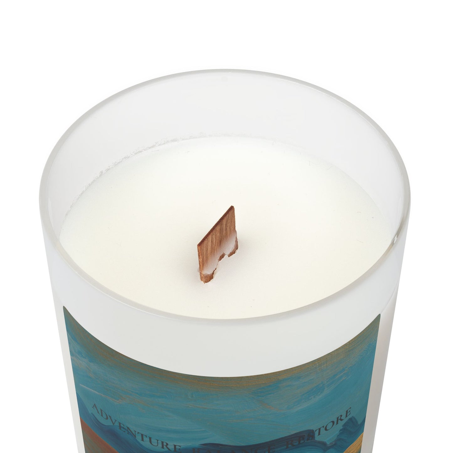 Adventure Balance Restore Frosted Glass Candle — Salt Water Soul: Sea Minerals scent, 11oz