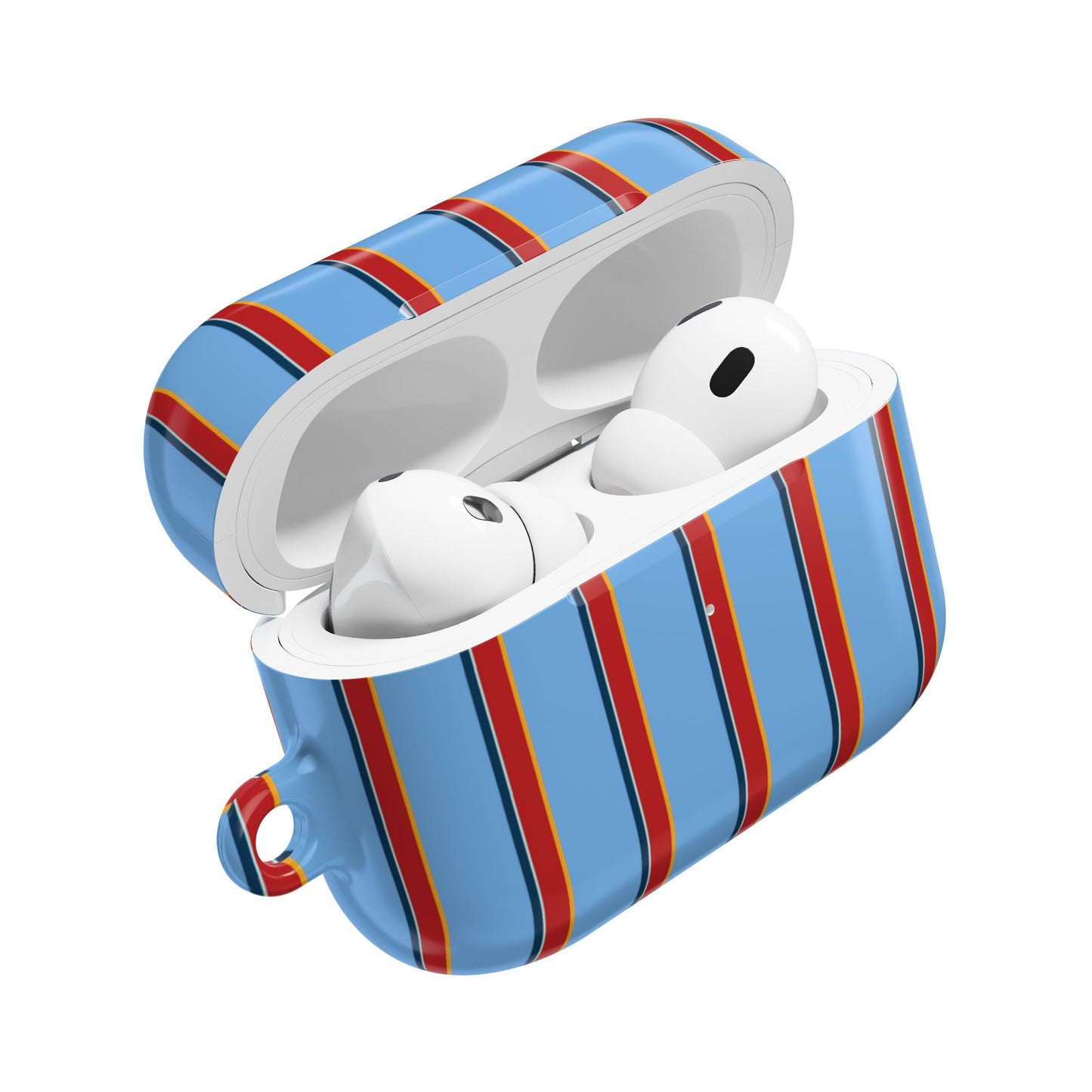 Holliday Striped AirPod Case - Blue