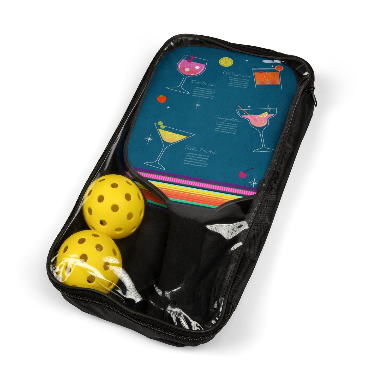 Bartender Pickleball Paddle Set – Complete Kit with Balls for Fun Outdoor Play