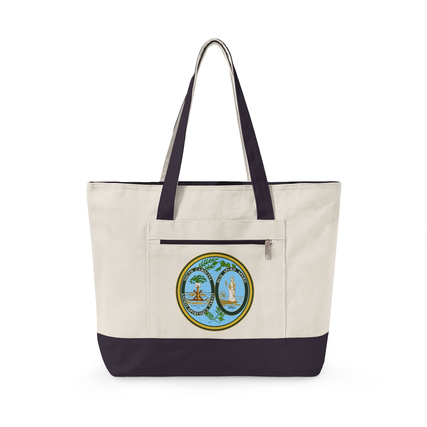 Lowcountry Living Zippered Canvas Tote | LOWCOUNTRY | Hollidays