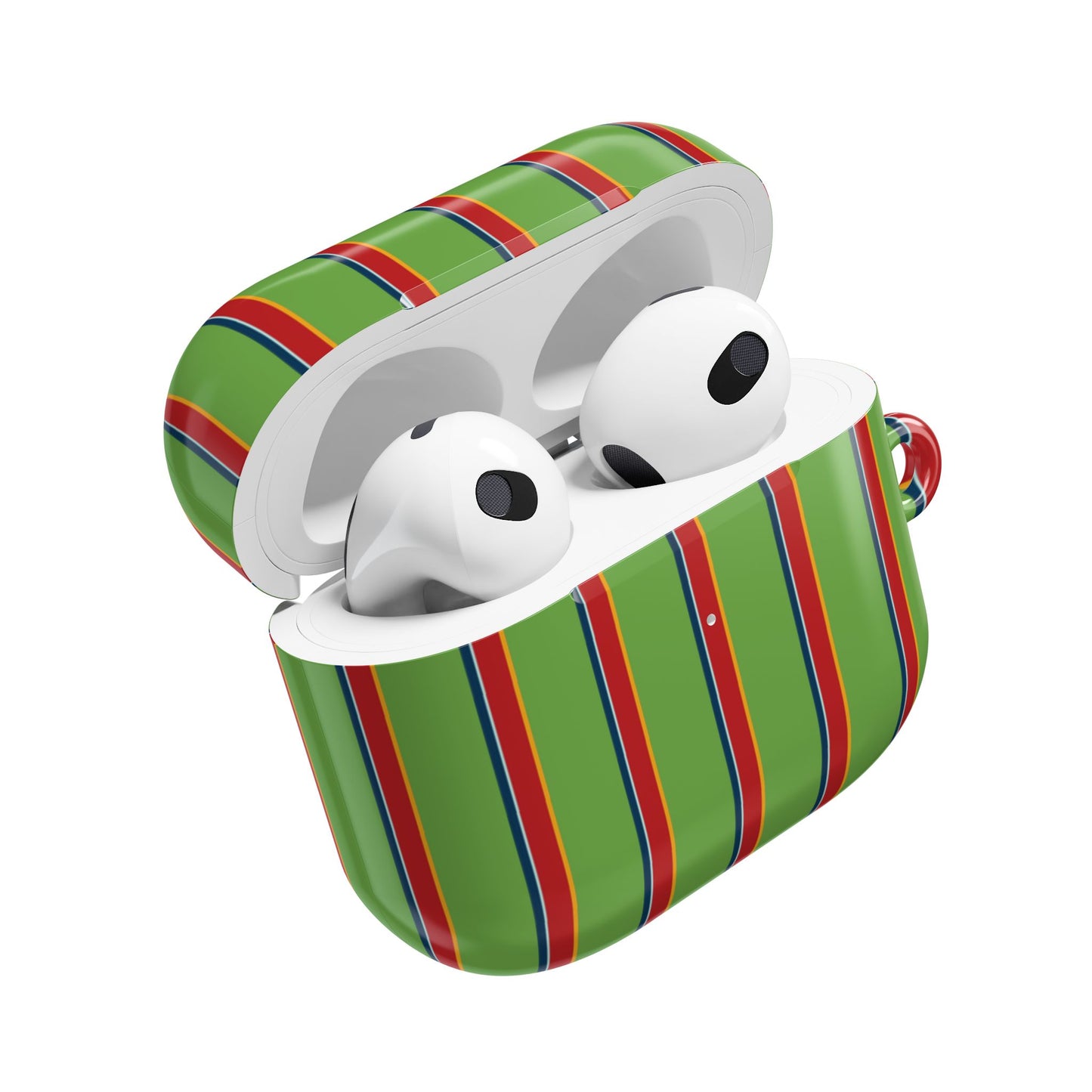 Holliday Striped AirPod Case - Green