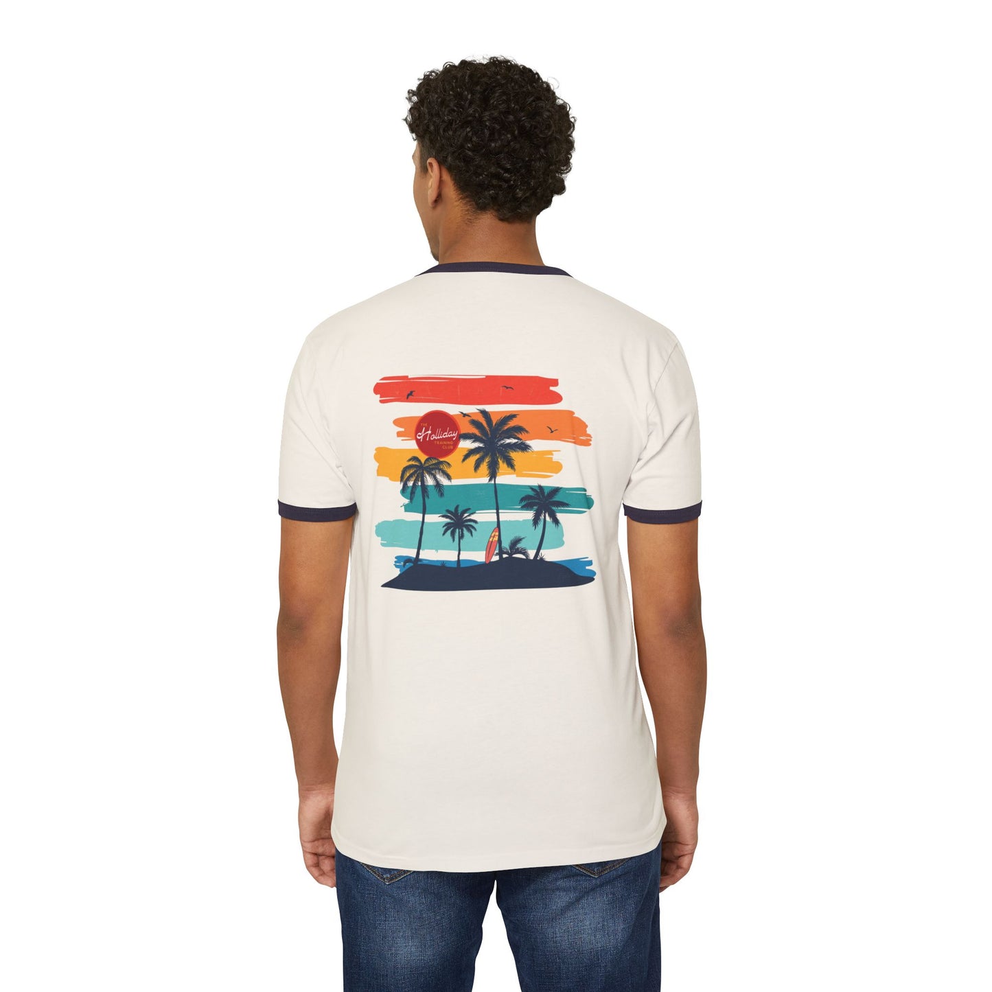 Holliday Island Vibes Athletic Ringer T-Shirt