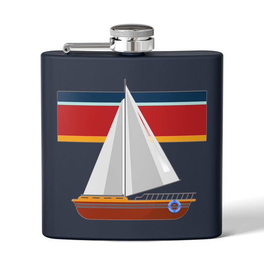 Holliday Boating - 6oz Stainless Steel Flask