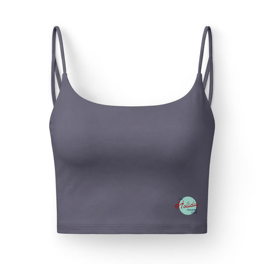 Holliday Training Club Luxe Women’s Athletic Bra – Vintage Logo, Second-Skin Support