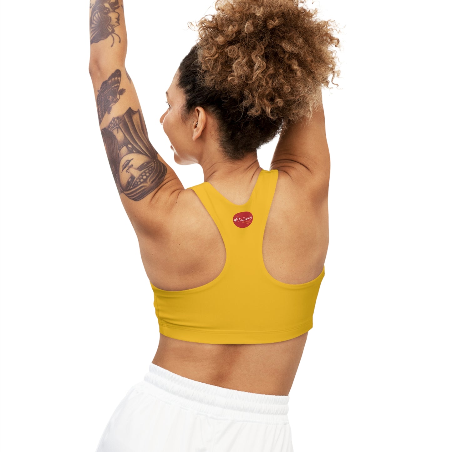 1970s Peace Love Seamless Sports Bra