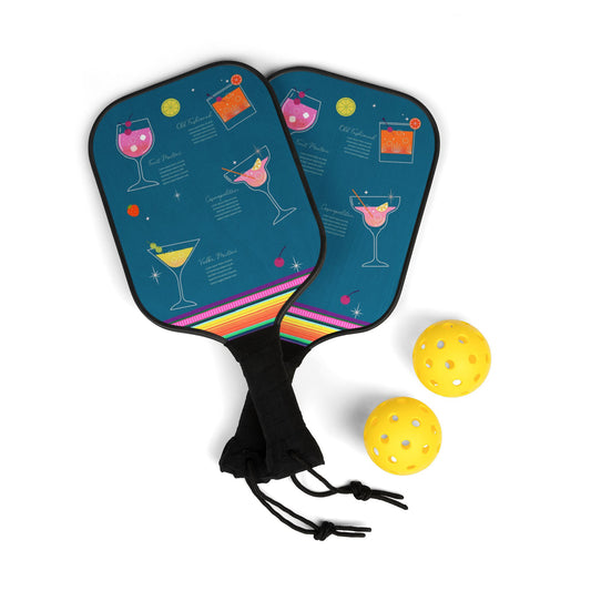 Bartender Pickleball Paddle Set – Complete Kit with Balls for Fun Outdoor Play