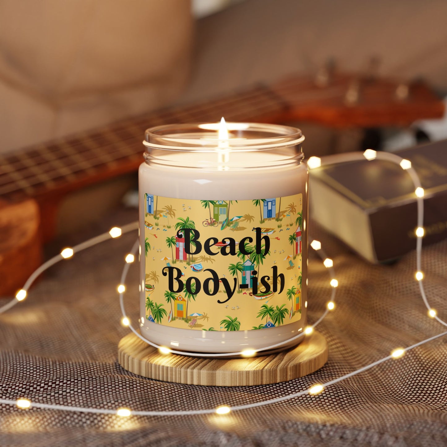 Beach Body-ish Soy Candle — Sea Salt & Orchid Scent (9 oz)