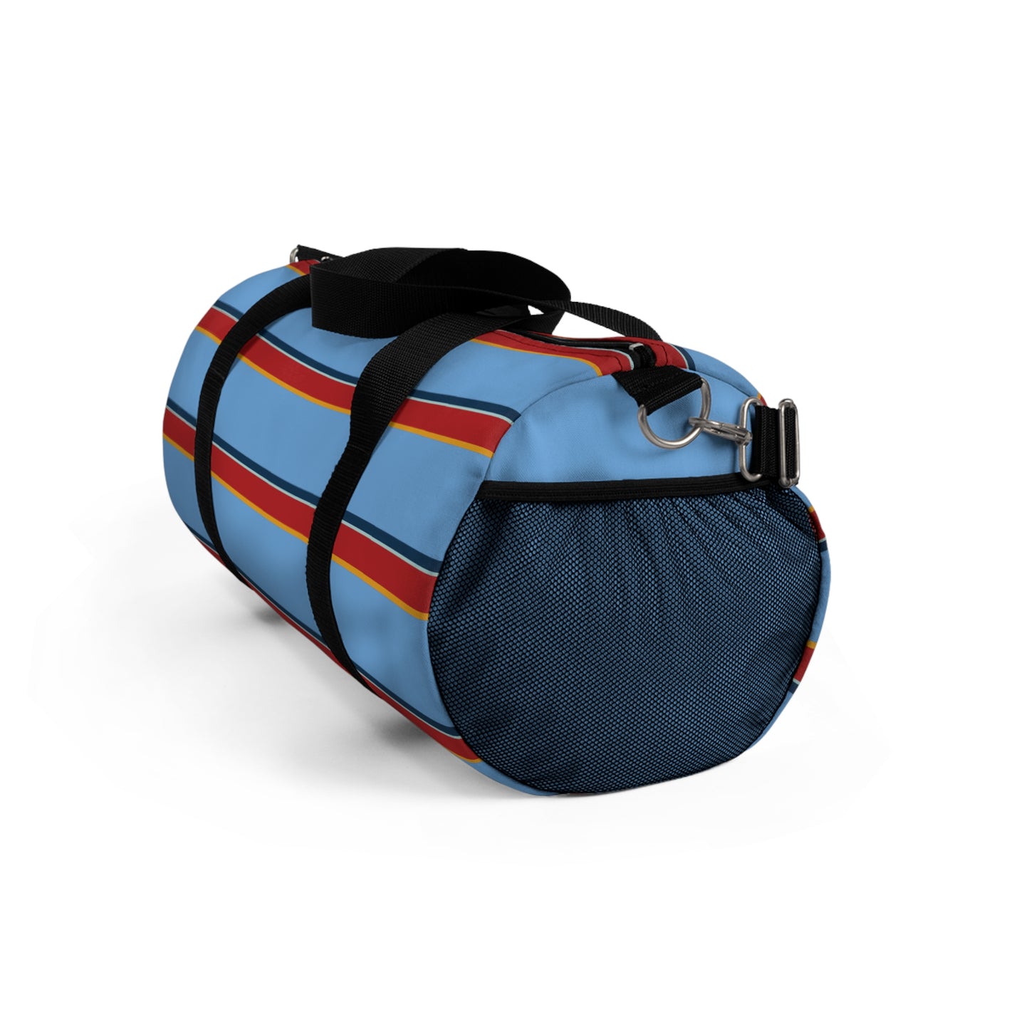 Blue Holliday Striped  Athletic Duffel Bag