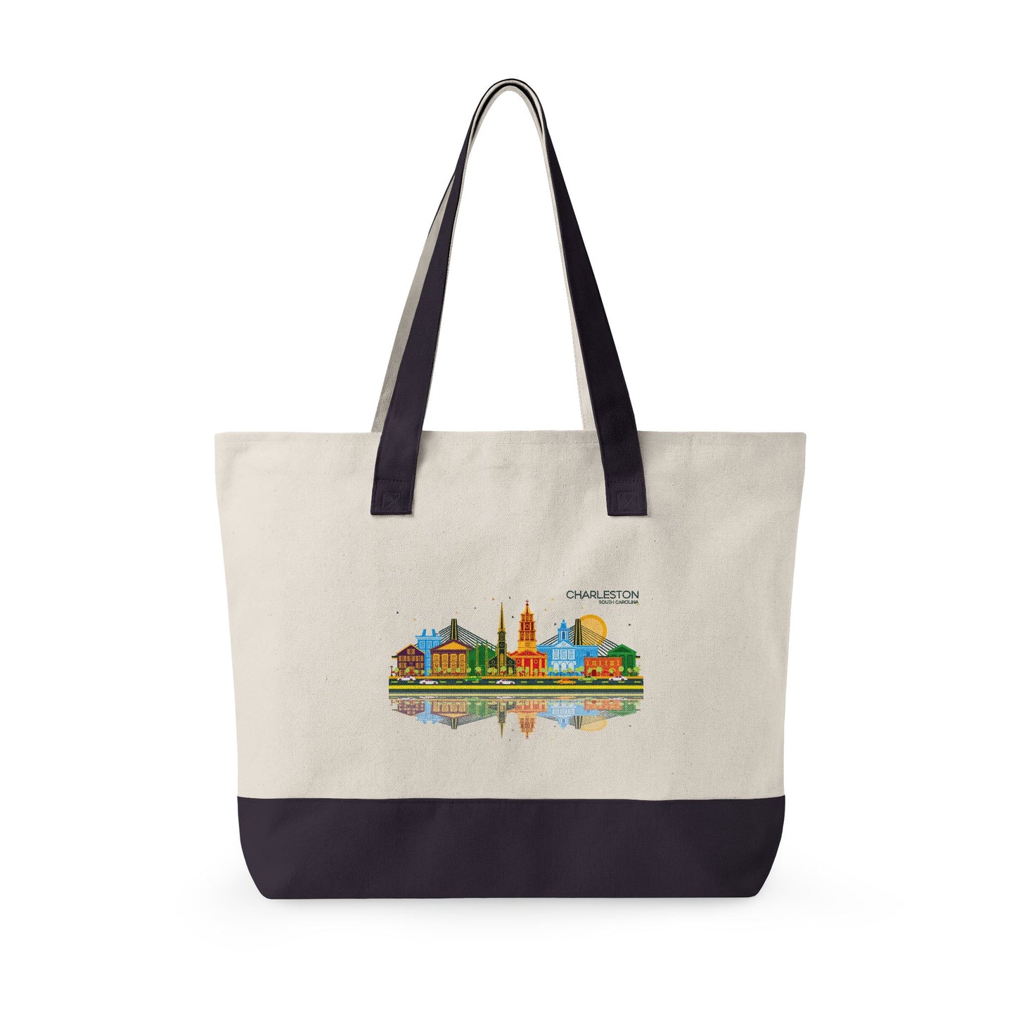 Charleston 1980s Zippered Canvas Tote — The Holliday Training Club Logo