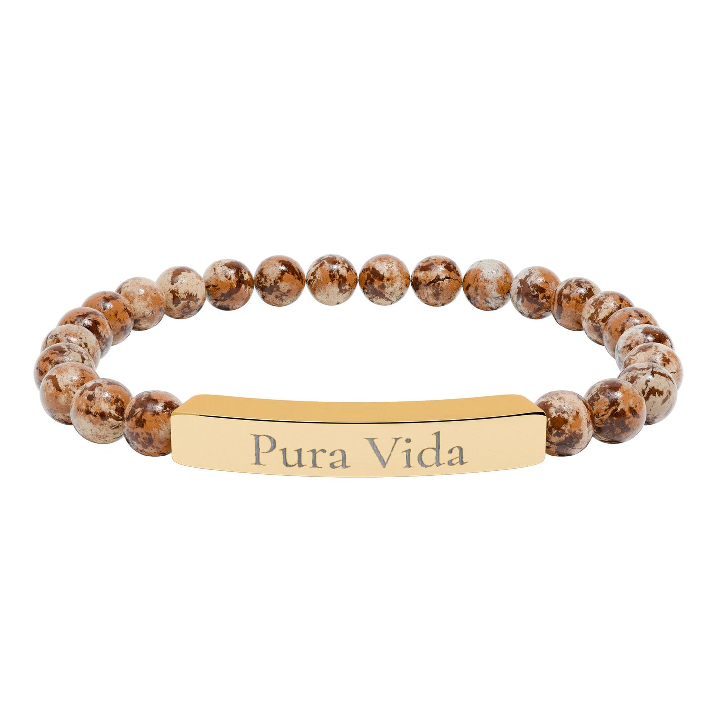 Pura Vida Natural Stone Stretch Bracelet | SALT COLLECTION | Hollidays