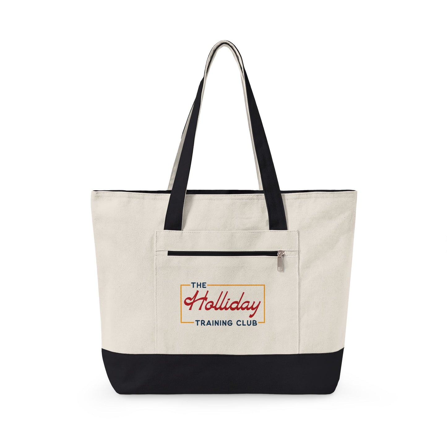 Charleston 1980s Zippered Canvas Tote — The Holliday Training Club Logo