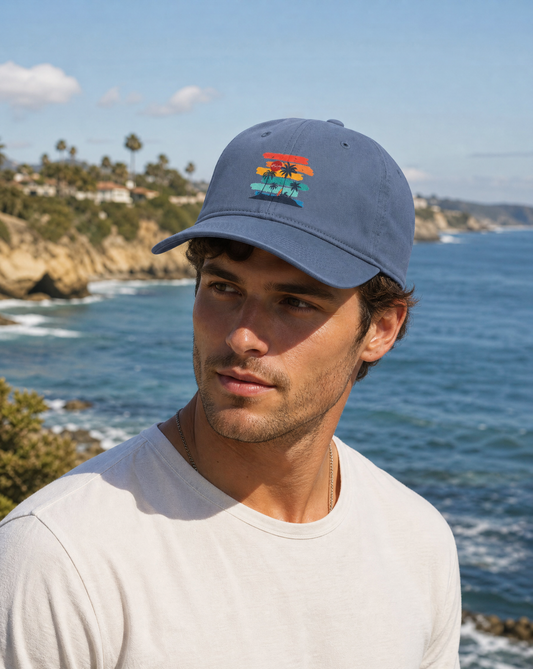 Coastal Palm Sunset Cap | SALT Baseball Hat | Hollidays