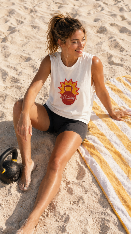 Holliday Logo Muscle Tank — Gym & Beach Training Top | SALT COLLECTION | Hollidays