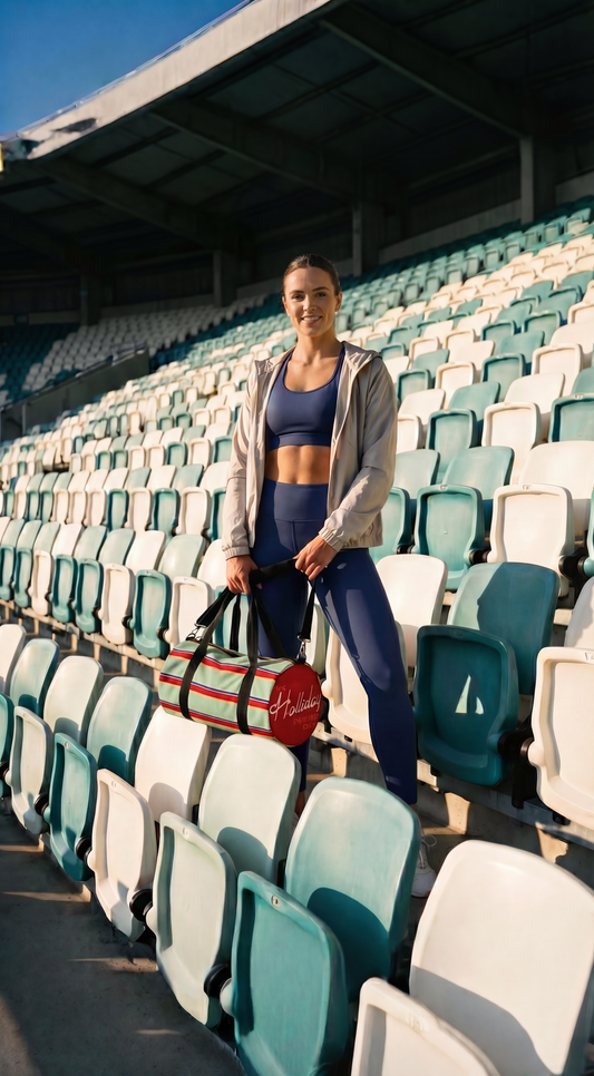 CORE Everyday Stripe Duffel — Sage