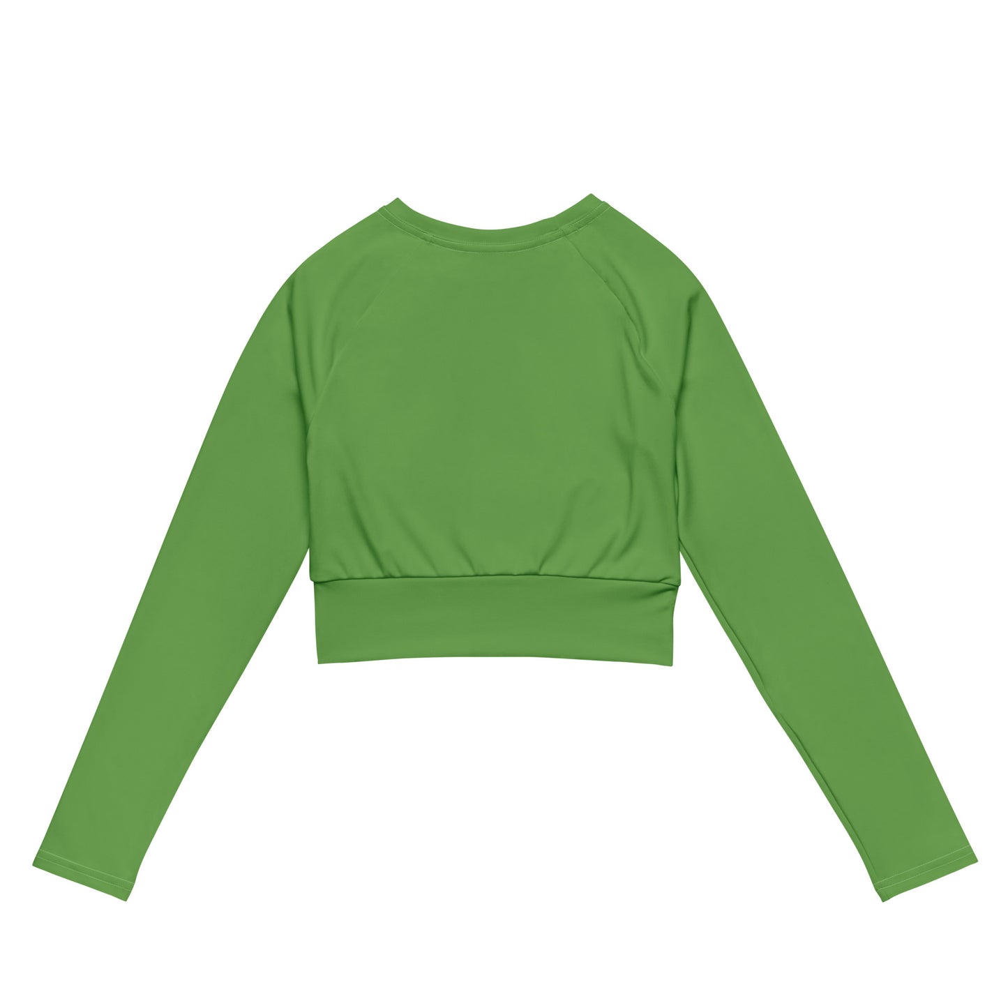 Green Recycled Long-sleeve Holliday Crop Top